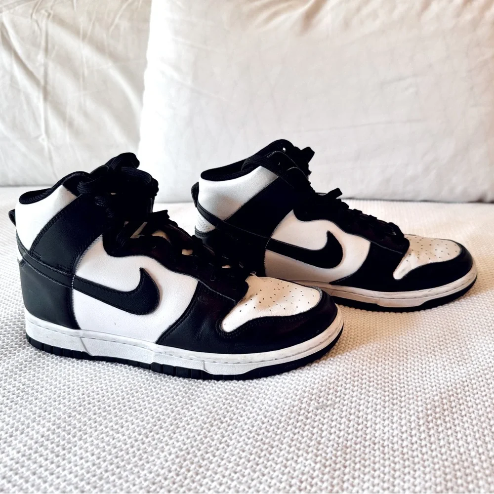 NIKE Dunk High Retro Black & White Panda High-Tops Sneakers Basketball Shoes